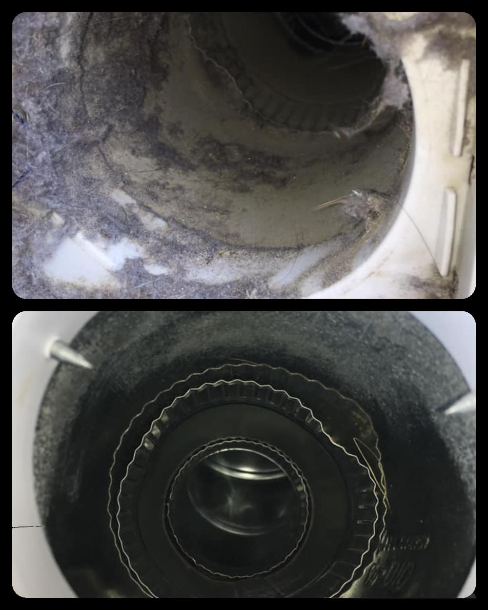 before after dryer vent